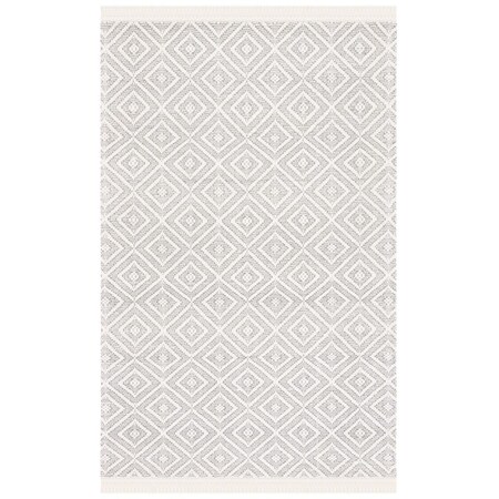 Safavieh 4 x 6 ft. Marbella Ivory & Gray Hand Woven Rectangle Area Rug MRB206A-4